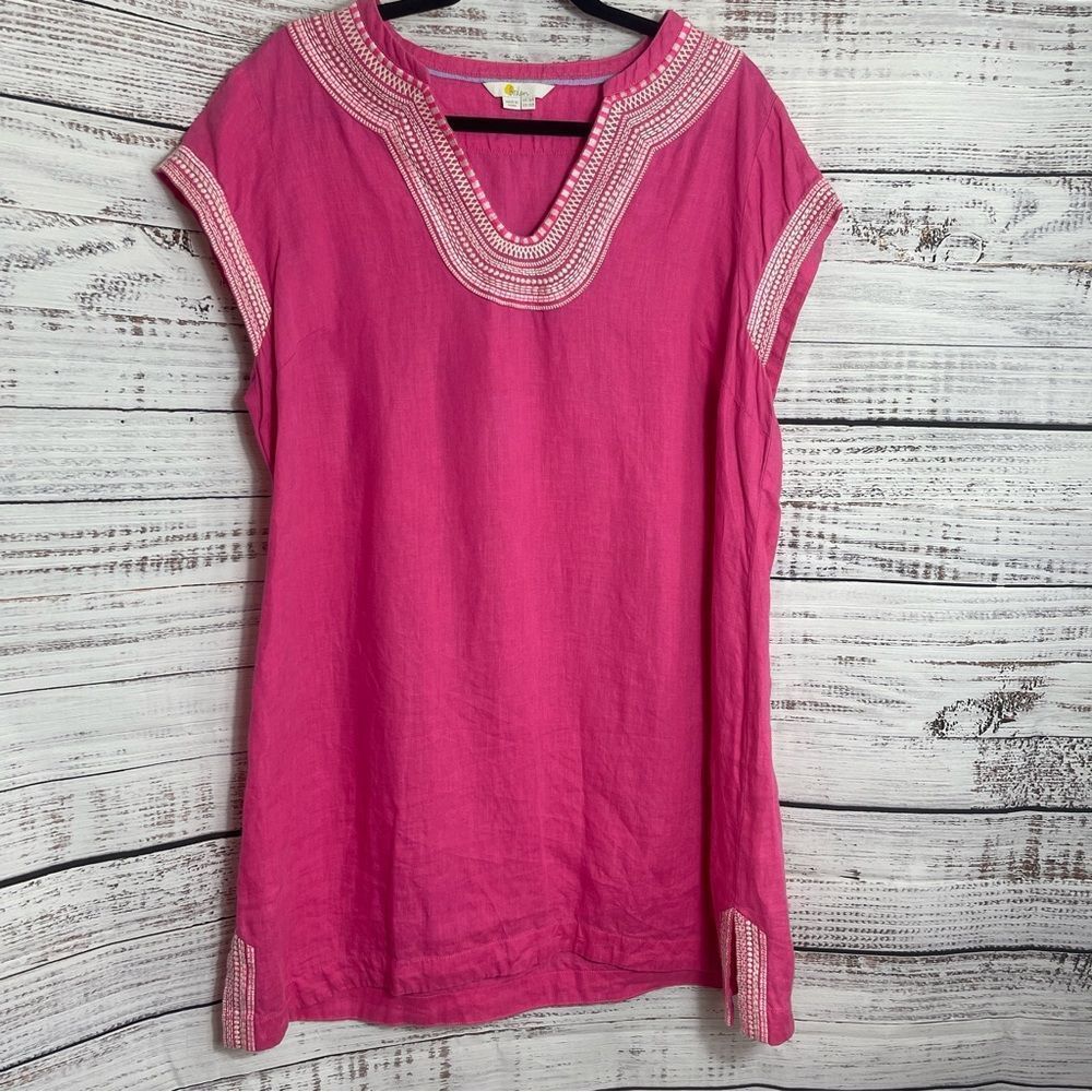 Boden Pink Embroidered Dress